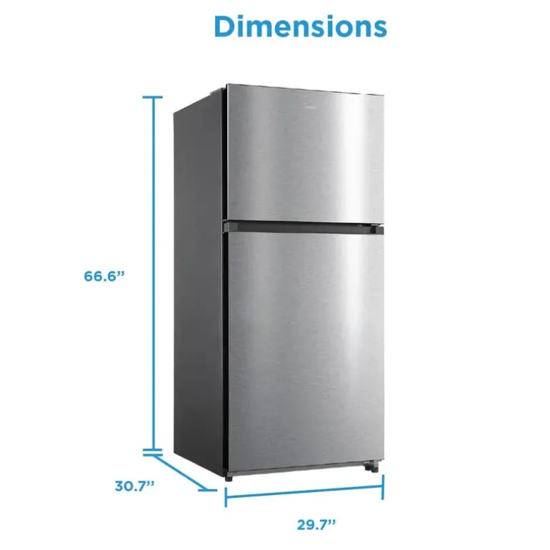 Midea 18.1 Cu. Ft. 30" Refrigerator Stainless Steel Top Freezer - MRT18D3BST