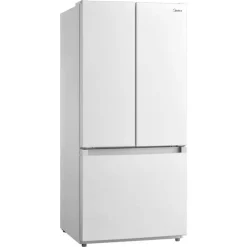 Midea 18,4 Cu. Ft. 30" Refrigerator White Bottom Freezer, French door - MRF18B4AWW