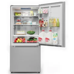 Midea 18.7 Cu. Ft. 30" Refrigerator Stainless Steel Bottom Freezer - MRB19B7AST