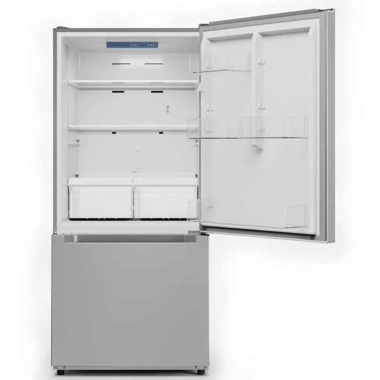 Midea 18.7 Cu. Ft. 30" Refrigerator Stainless Steel Bottom Freezer - MRB19B7AST