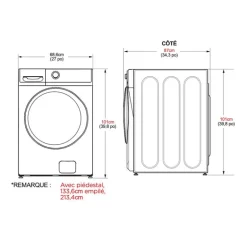 Midea Washer Front-Load Grey 27