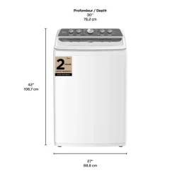 Midea Washer Top-Load White 27