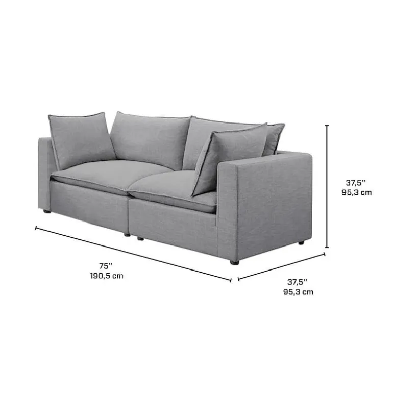Modular Loveseat - 2 pcs