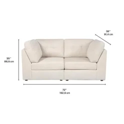 Modular Loveseat - 2 pcs