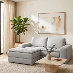 Modular Loveseat with Left-Side Chaise - 2 pcs