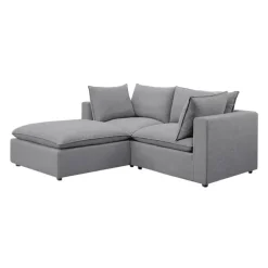 Modular Loveseat with Ottoman - 3 pcs