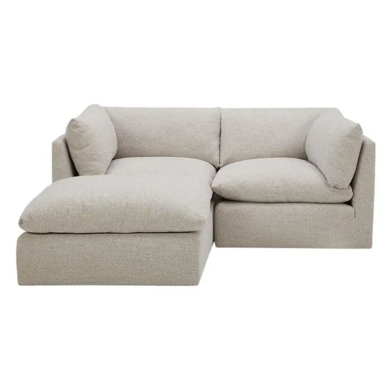 Modular Loveseat with Ottoman - 3 pcs