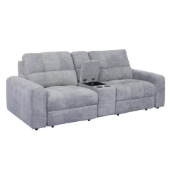 Modular Loveseat with Power Sliders and Console - 3 pcs