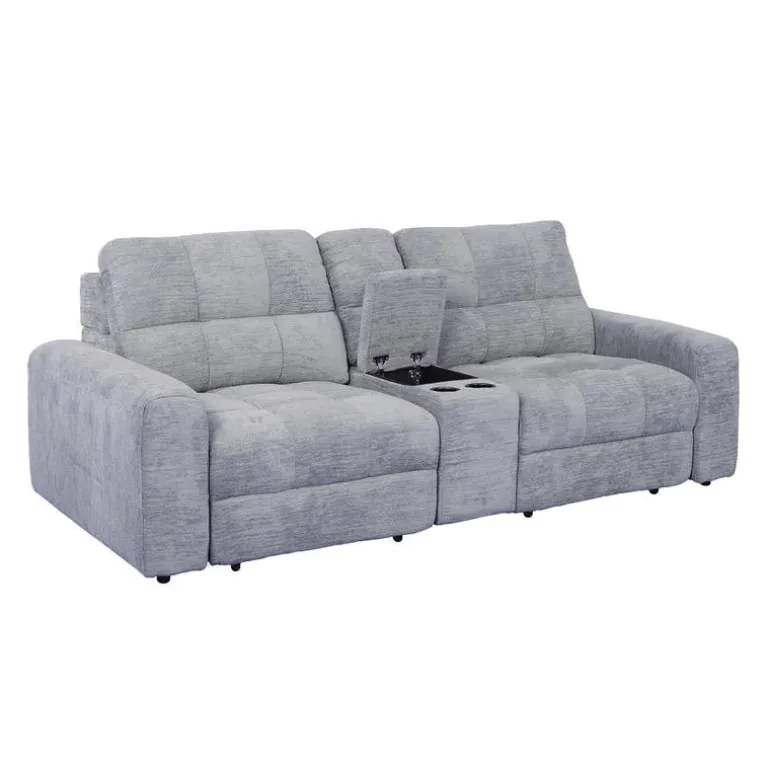 Modular Loveseat with Power Sliders and Console - 3 pcs