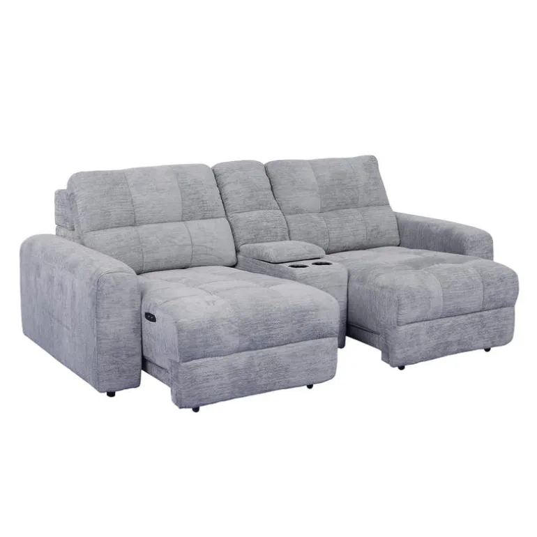 Modular Loveseat with Power Sliders and Console - 3 pcs
