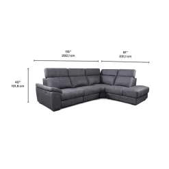 Modular Power Reclining Sectional with Adjustable Headrests - 4 pcs