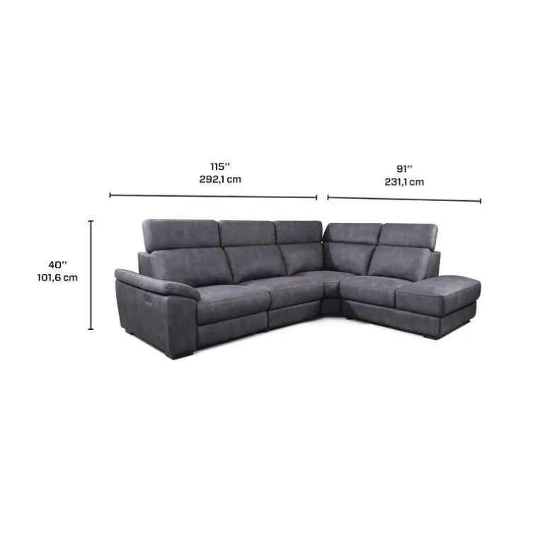 Modular Power Reclining Sectional with Adjustable Headrests - 4 pcs