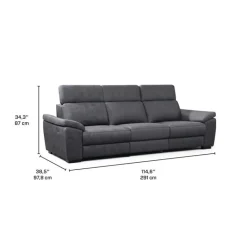 Modular Power Reclining Sofa with Adjustable Headrests - 3 pcs
