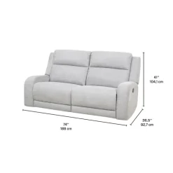 Modular Reclining Loveseat - 2 pcs