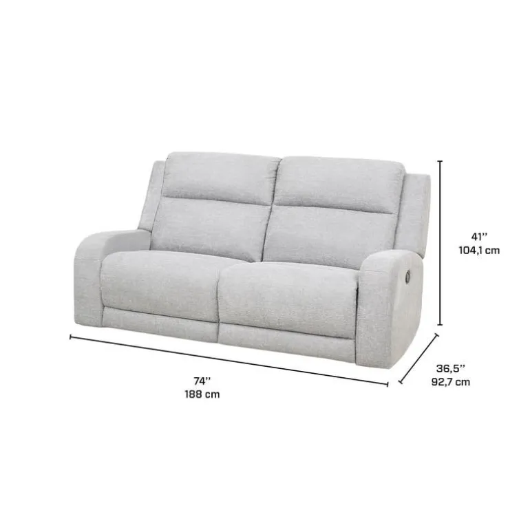 Modular Reclining Loveseat - 2 pcs