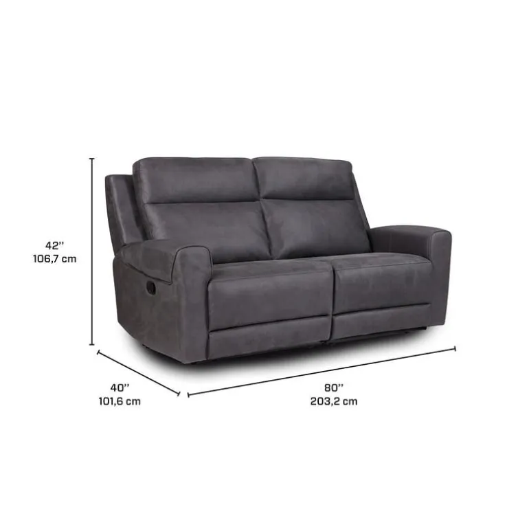 Modular Reclining Loveseat - 2 pcs