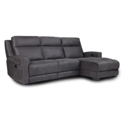 Modular Reclining Loveseat, Chaise with Storage, Console with Cup Holders and USB/USB-C Ports - 3 pcs
