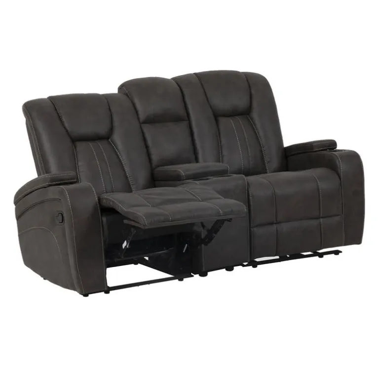 Modular Reclining Loveseat with Console - 3 pcs