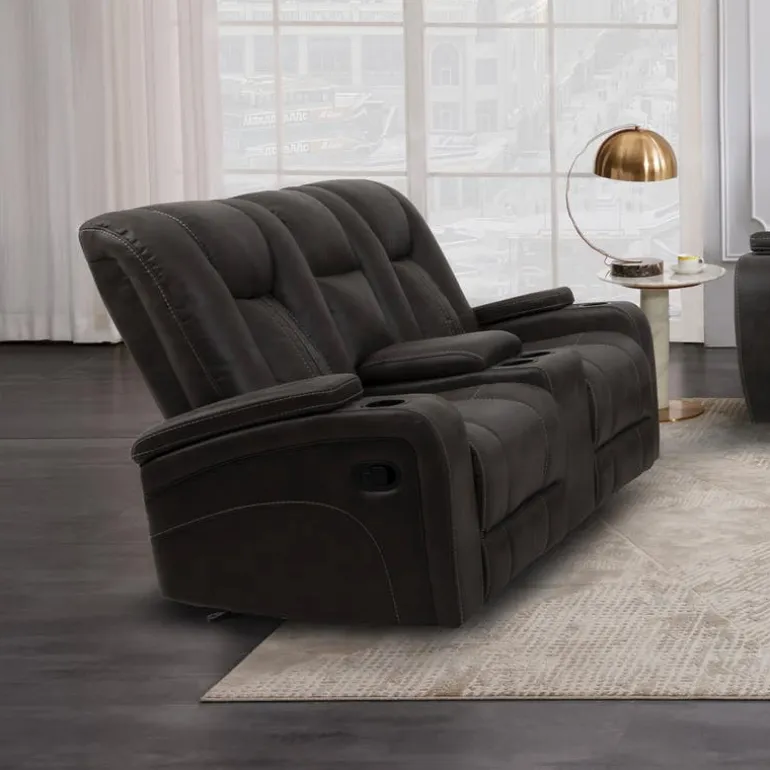 Modular Reclining Loveseat with Console - 3 pcs