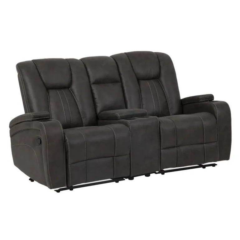 Modular Reclining Loveseat with Console - 3 pcs