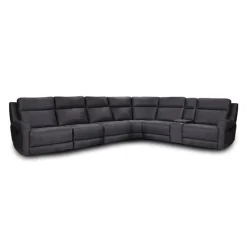 Modular Reclining Sectional with Fold-Down Seat, Console, Cup Holders and USB Ports - 7 pcs