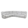 Modular Reclining Sectional and Console with Storage and Cup Holders - 6 pcs