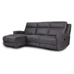Modular Reclining Sectional and Chaise with Storage - 3 pcs
