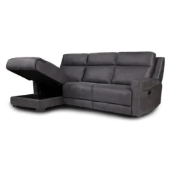 Modular Reclining Sectional and Chaise with Storage - 3 pcs