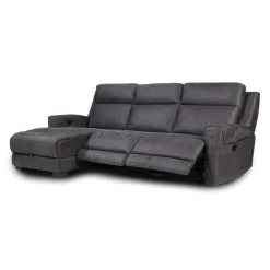 Modular Reclining Sectional and Chaise with Storage - 3 pcs