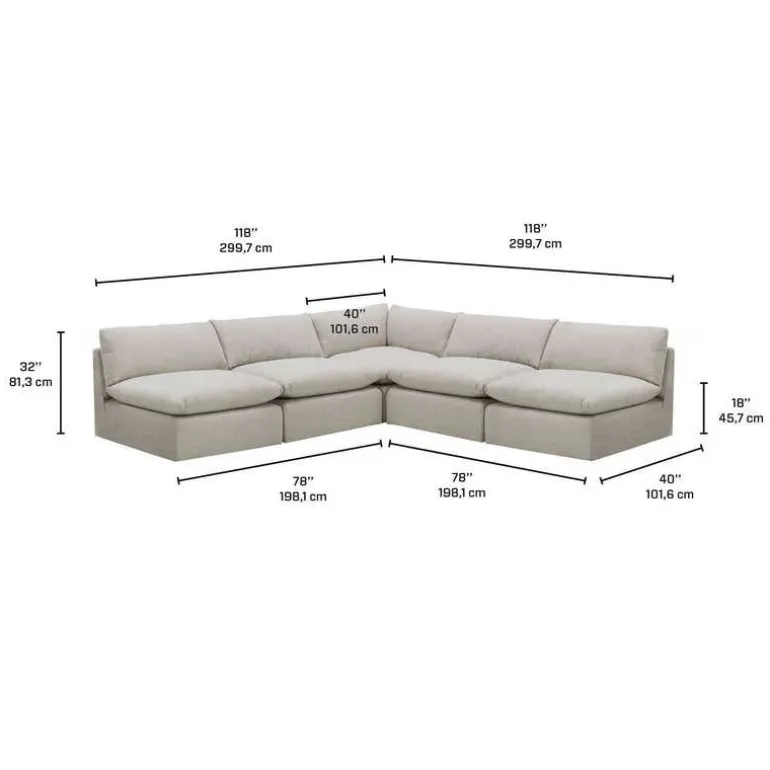 Modular Sectional - 5 pcs