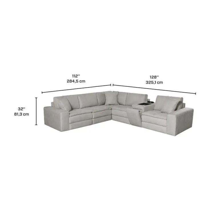 Modular Sectional and Console with Integrated Sound System – 6 pcs