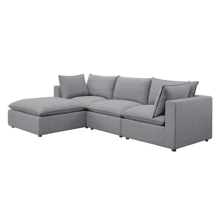 Modular Sectional with Ottoman - 4 pcs