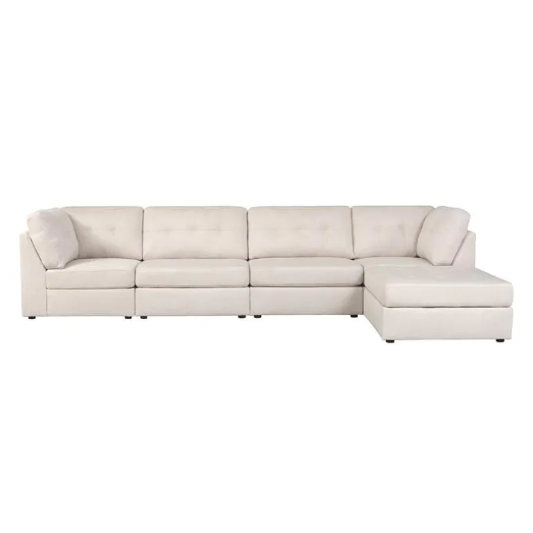 Modular Sectional with Ottoman - 5 pcs