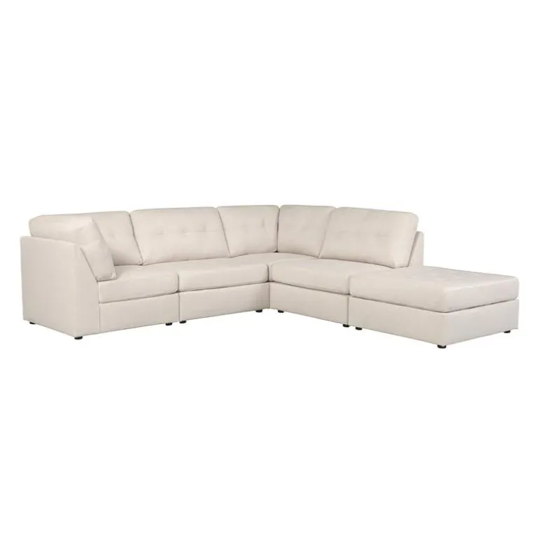 Modular Sectional with Ottoman - 5 pcs