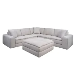 Modular Sectional with Ottoman - 5 pcs