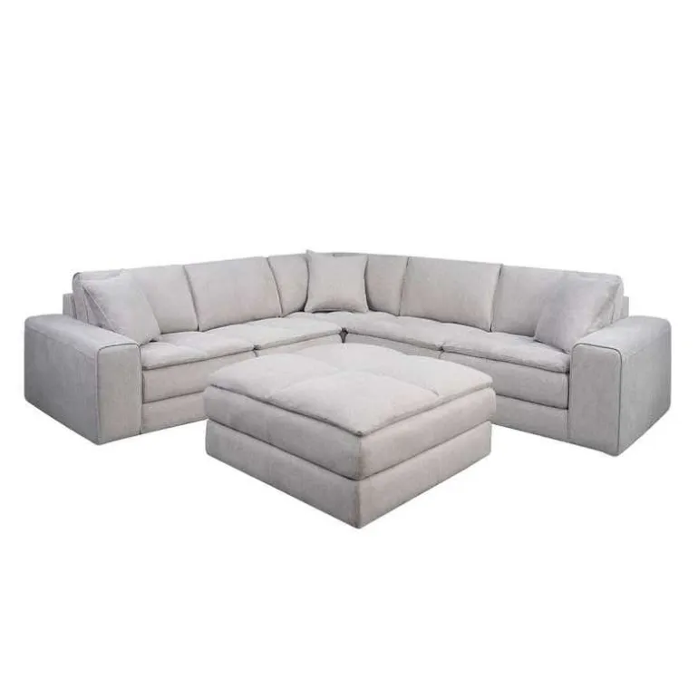 Modular Sectional with Ottoman - 5 pcs