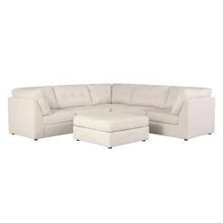 Modular Sectional with Ottoman - 6 pcs