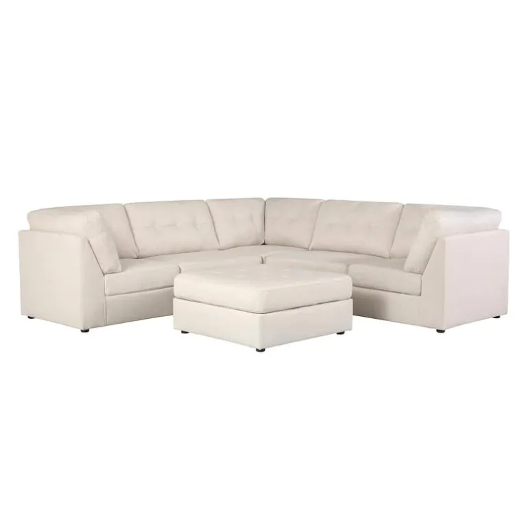 Modular Sectional with Ottoman - 6 pcs