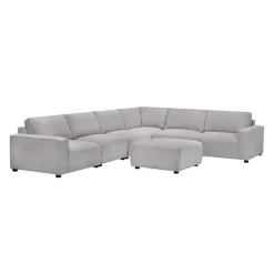 Modular Sectional with Ottoman - 7 pcs