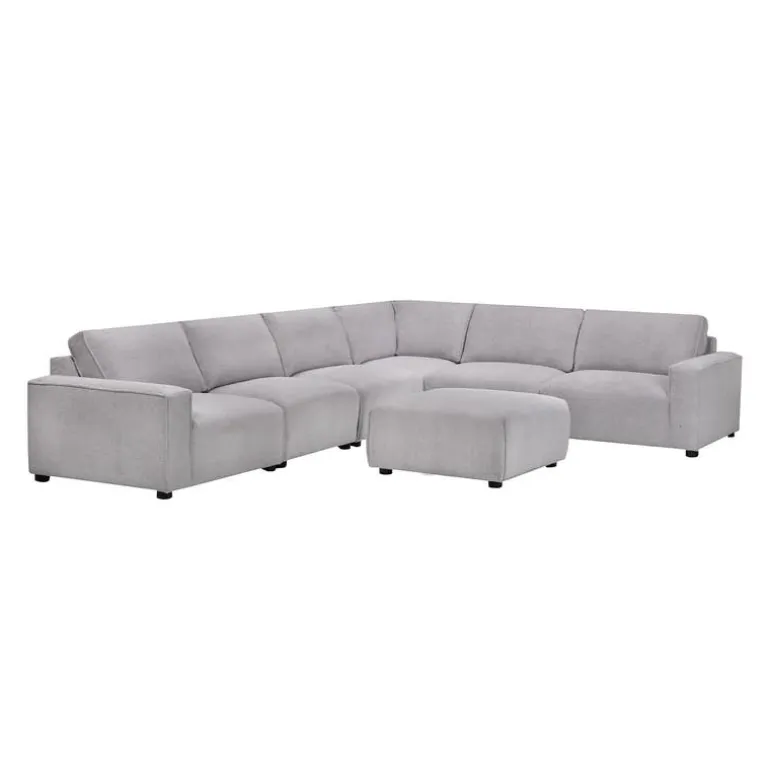 Modular Sectional with Ottoman - 7 pcs