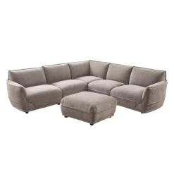 Modular Sectional with Ottoman - 6 pcs