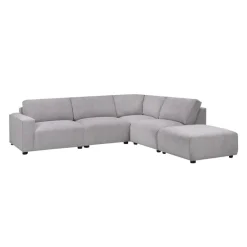 Modular Sectional with Ottoman Positioned to the Right Seat - 5 pcs