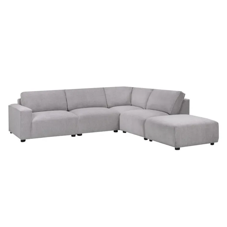 Modular Sectional with Ottoman Positioned to the Right Seat - 5 pcs