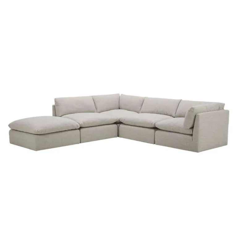 Modular Sectional with Ottoman - 5 pcs