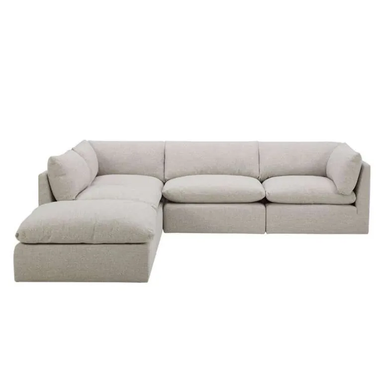 Modular Sectional with Ottoman - 5 pcs