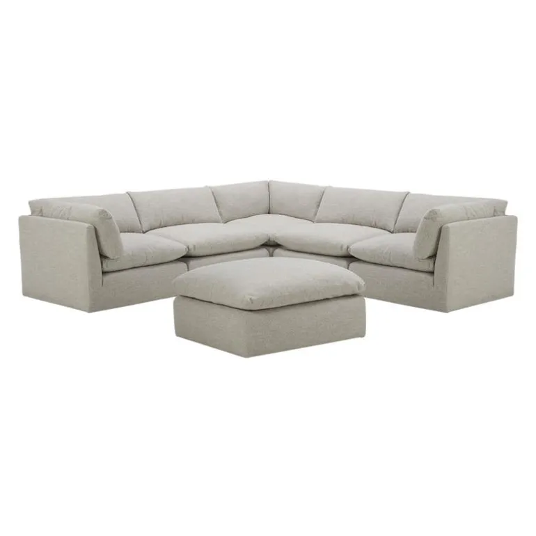 Modular Sectional with Ottoman - 6 pcs