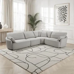 Modular Sectional with Ottoman - 5 pcs
