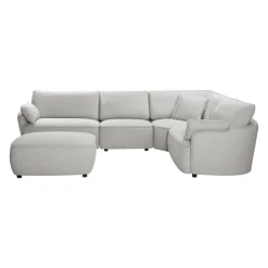 Modular Sectional with Ottoman - 5 pcs