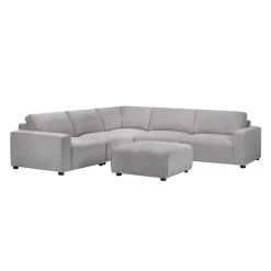 Modular Sectional with Ottoman - 6 pcs