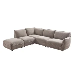 Modular Sectional with Ottoman - 5 pcs